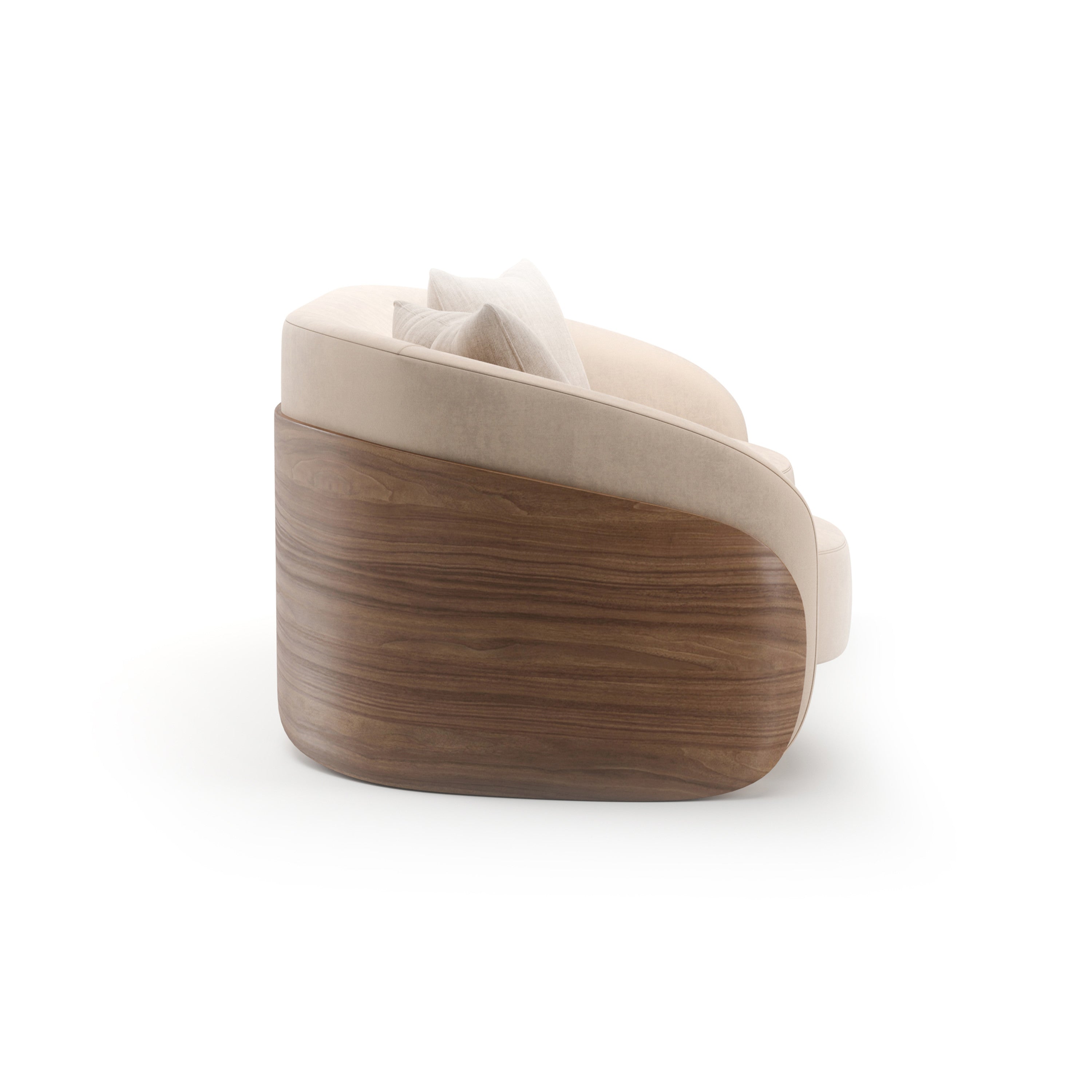 Fleur Wood Back Sofa - 2nd angle