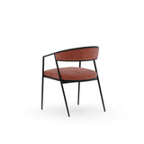 Dario Chocolate Arm Chair - Rouge - 3rd angle