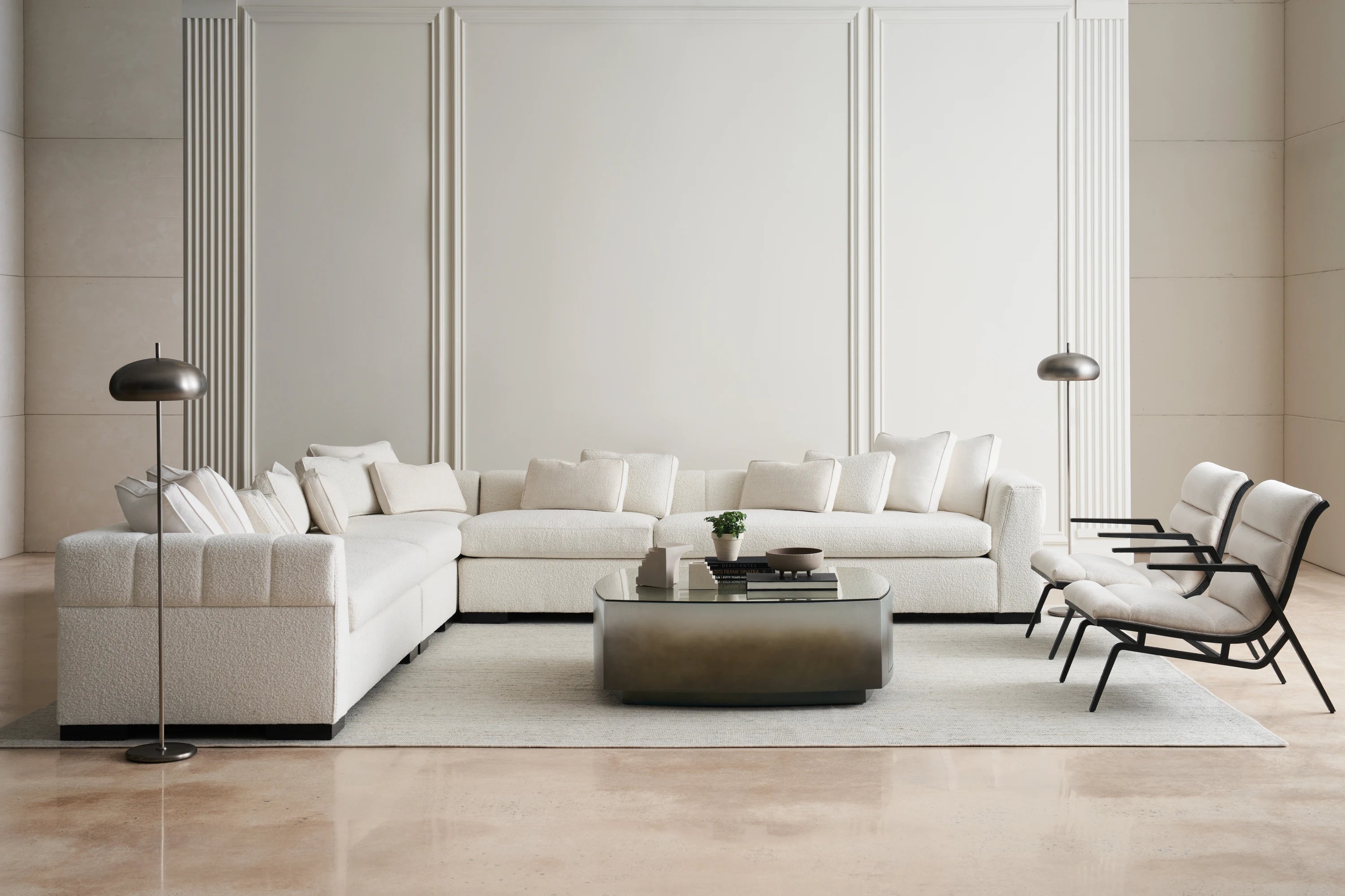 Edge Armless Chair in room - angle 3.0