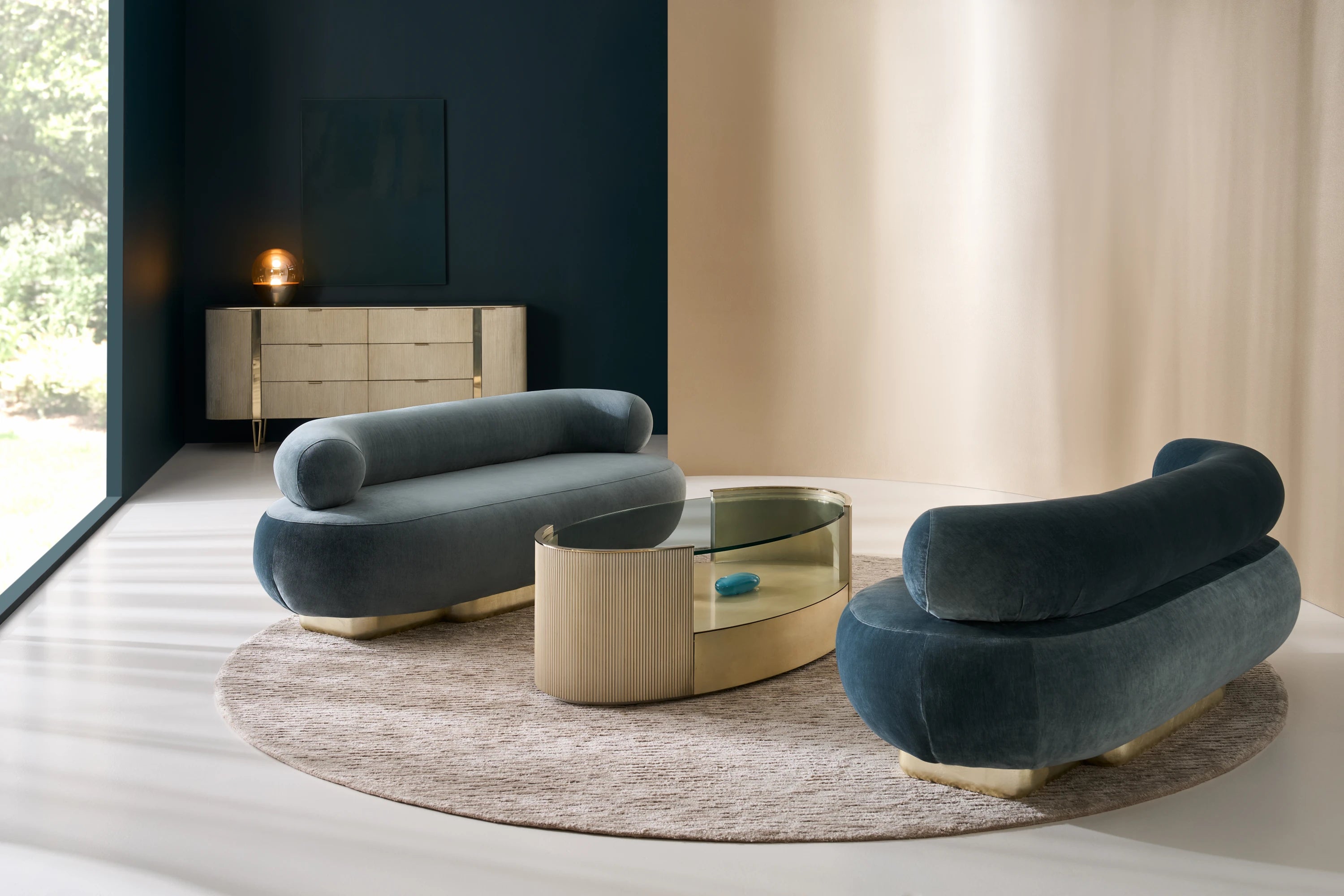 Love Oval Cocktail Table - Oracle in room - angle 1