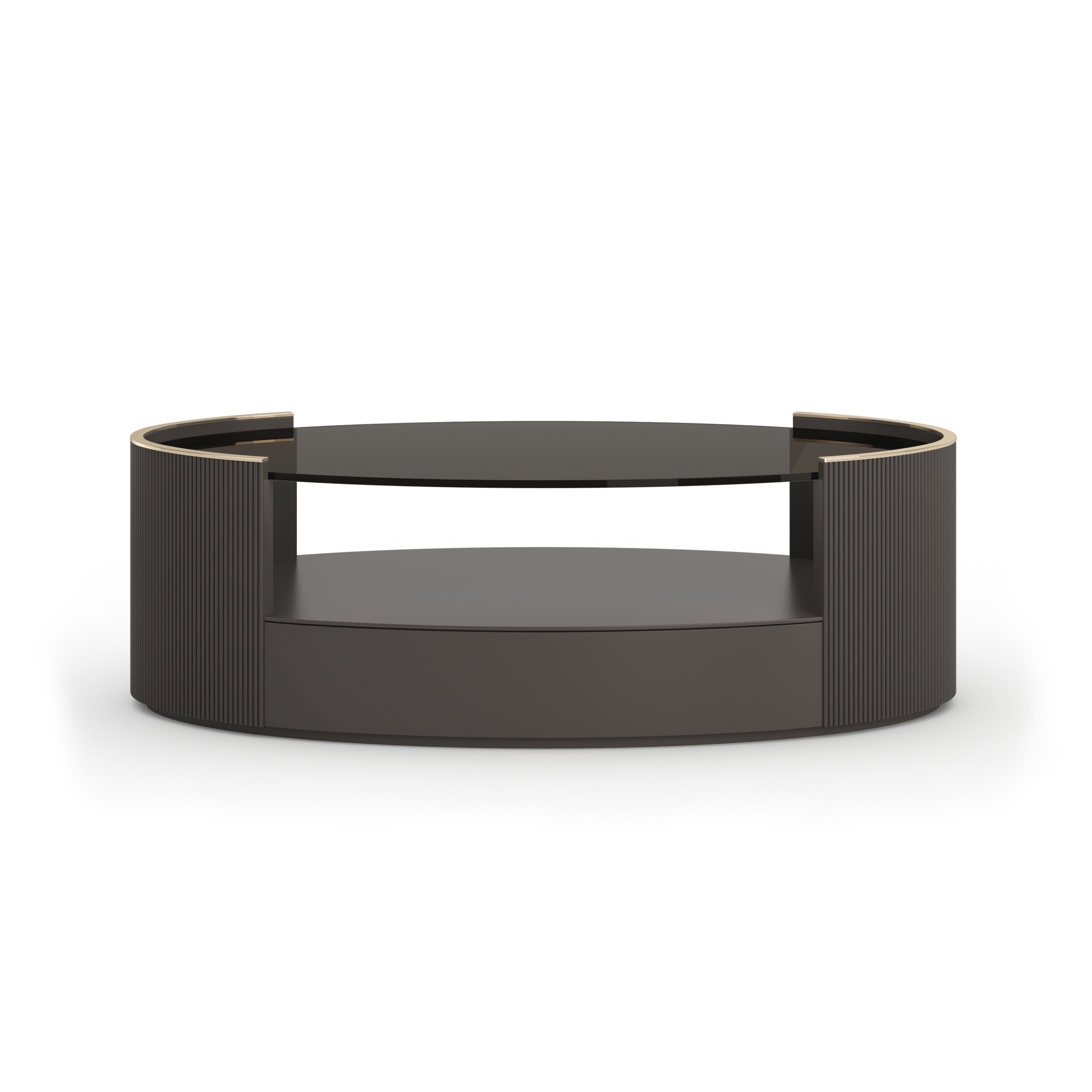 Love Oval Cocktail Table -Dark Chocolate
