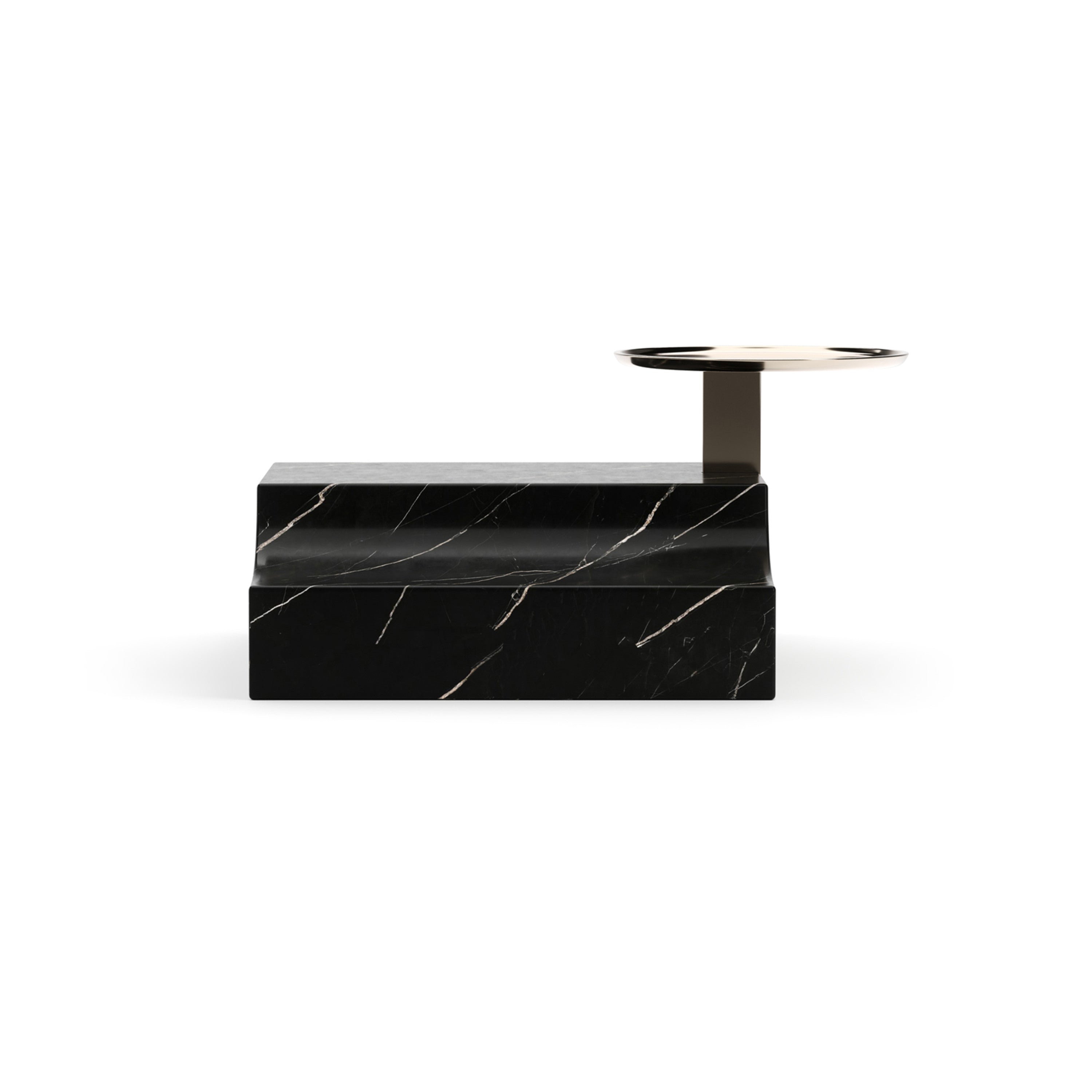 Overlap Rectangle Wedge Base Dark - 2nd angle