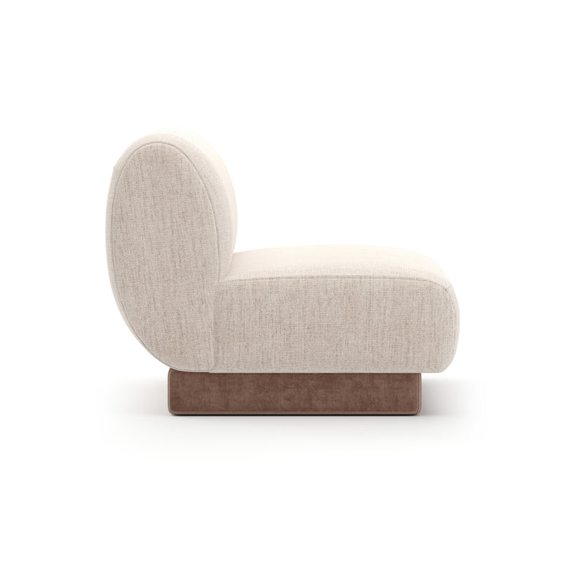 Seta Armless Chair Oatmeal