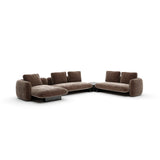 Overlap Large Lf Chaise Sec Dark Taupe - main image