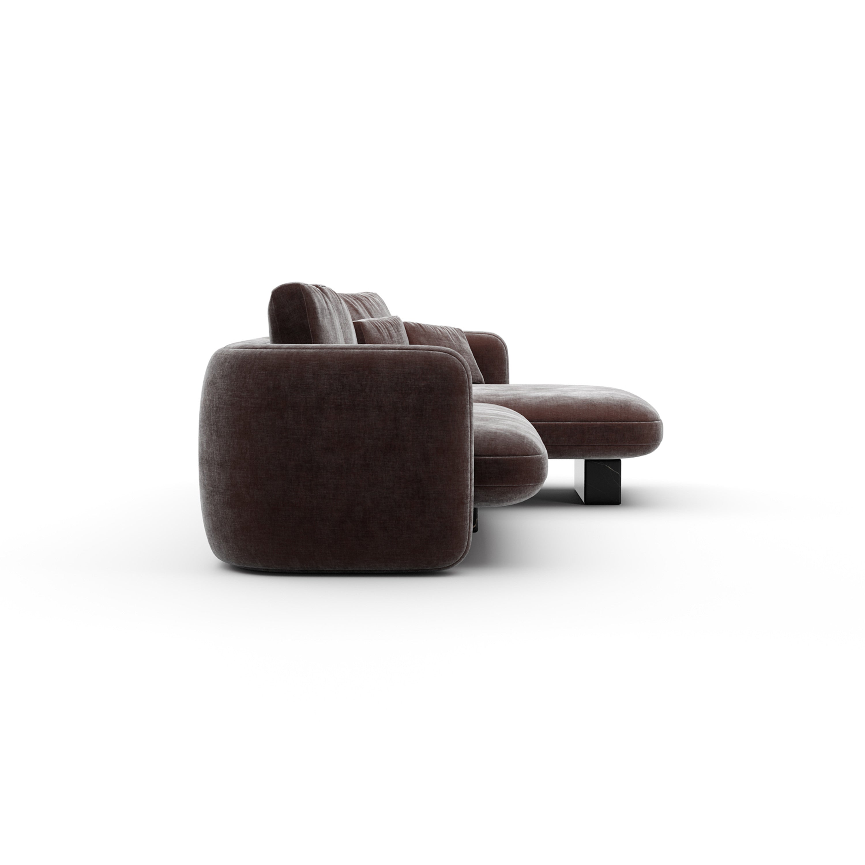 *Overlap Right Chaise Sec Small Dk Taupe - 2nd angle