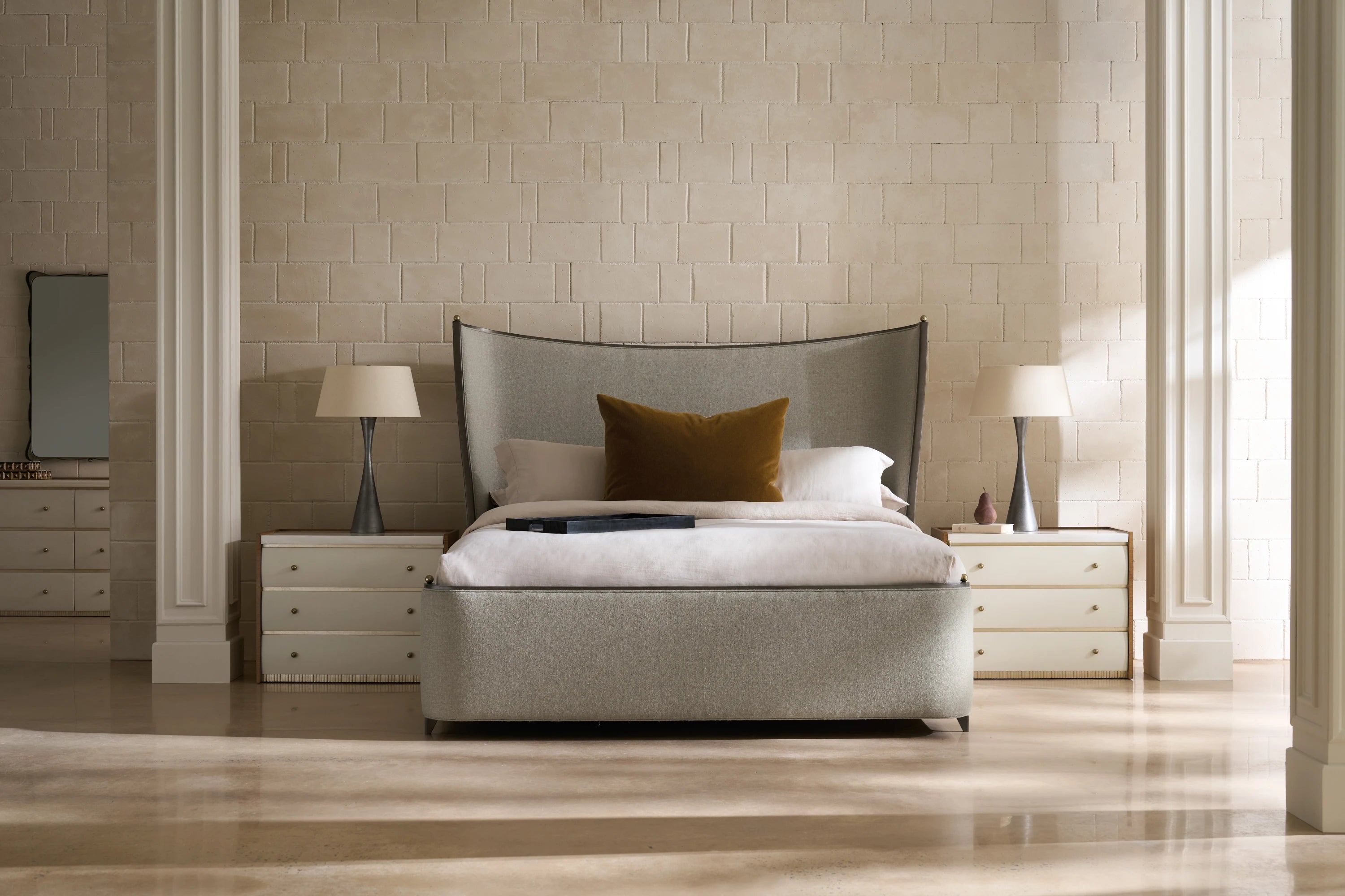 Provence King Bed in room - angle 1