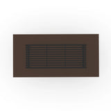 Pinstripe Dark Slatted Dining Table - 4th angle