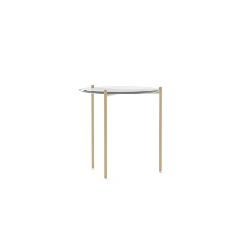 Demli Clear Glass Side Table