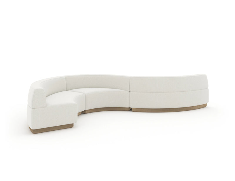 Crescent Armless Loveseat