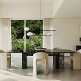 Overlap Sideboard Dark in room - angle 1