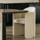 Overlap Rectangle Dining Table Dark - detail 3.0