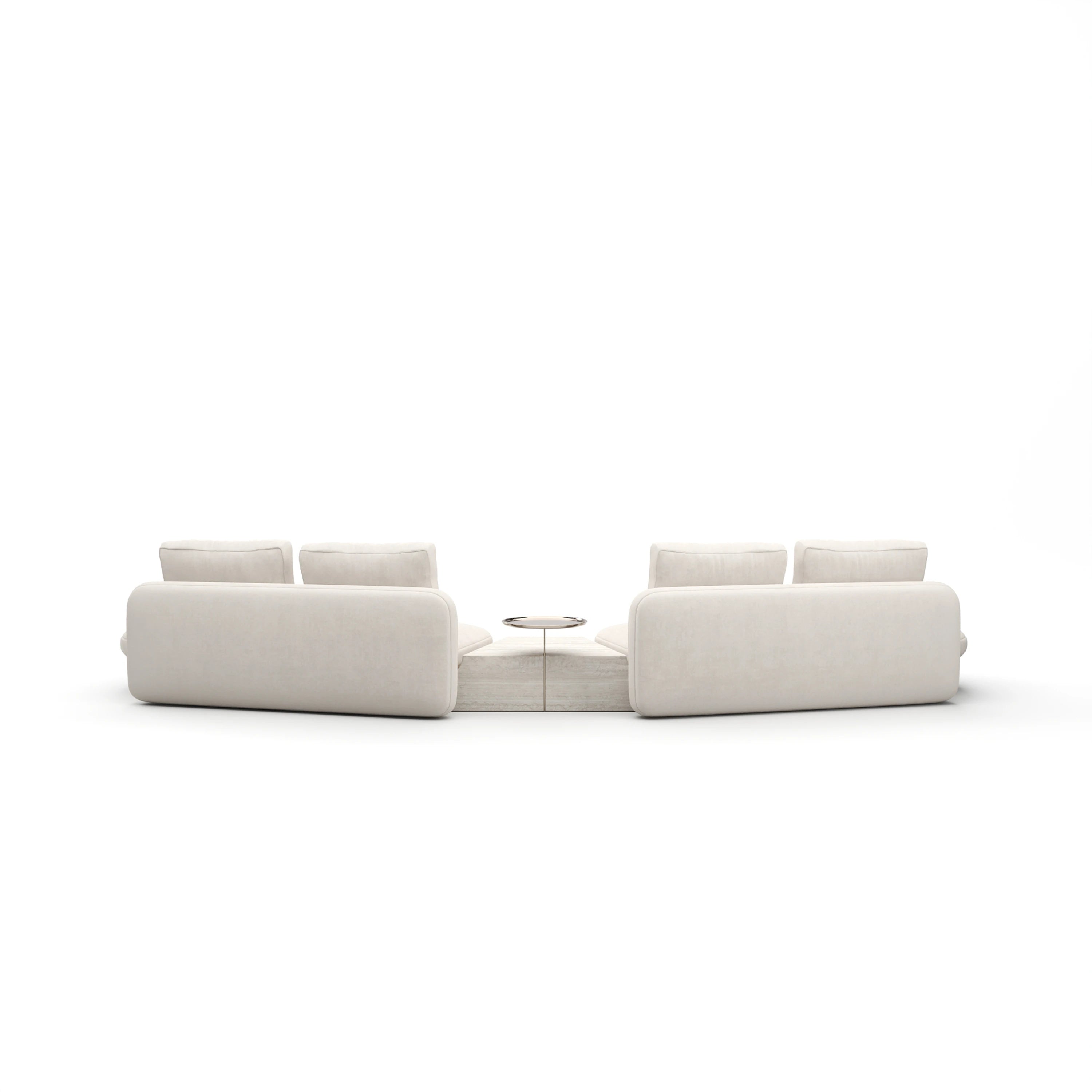 Overlap 3Pc Bumper Sec Ecru - 3rd angle