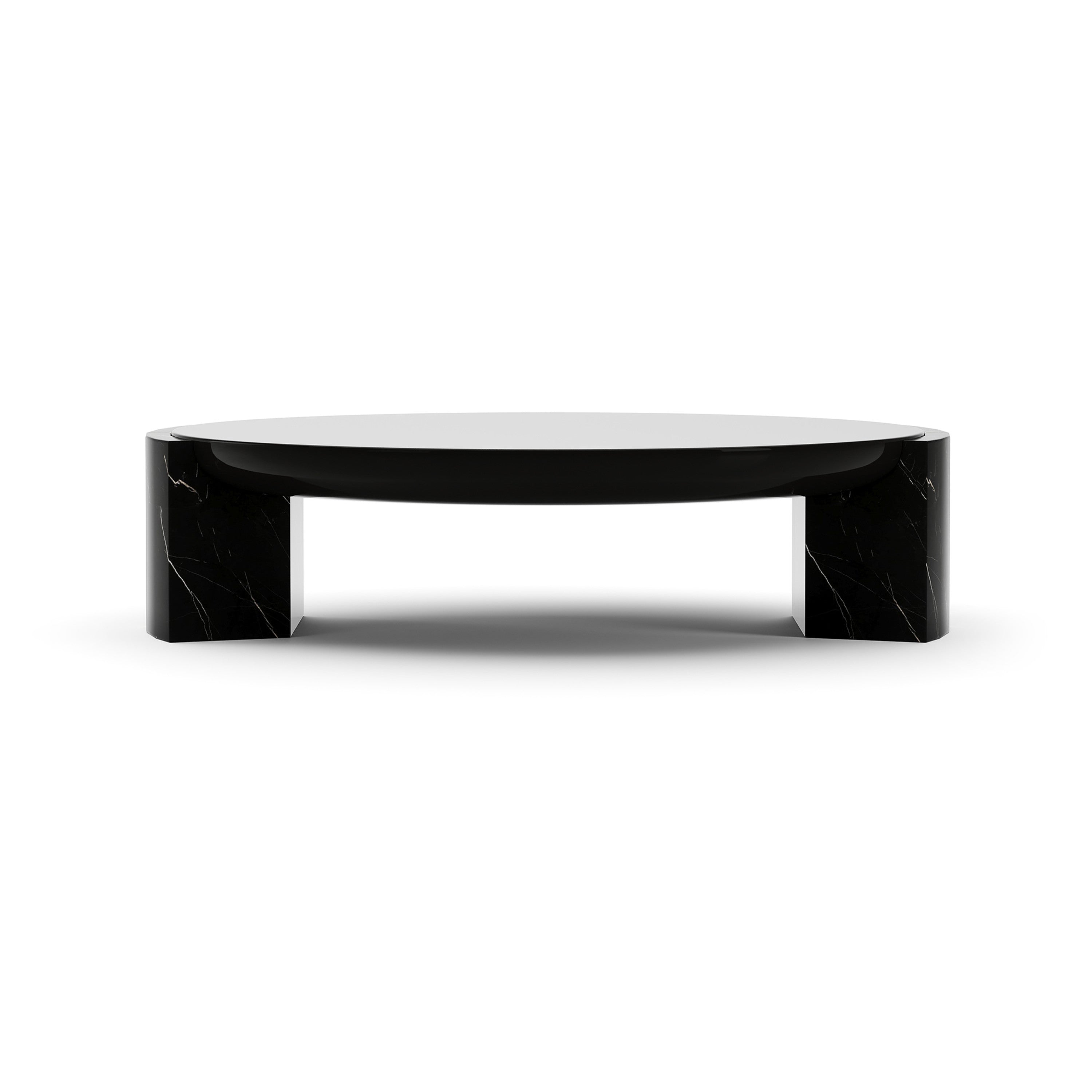 Overlap Round Cocktail Table Dark - main image