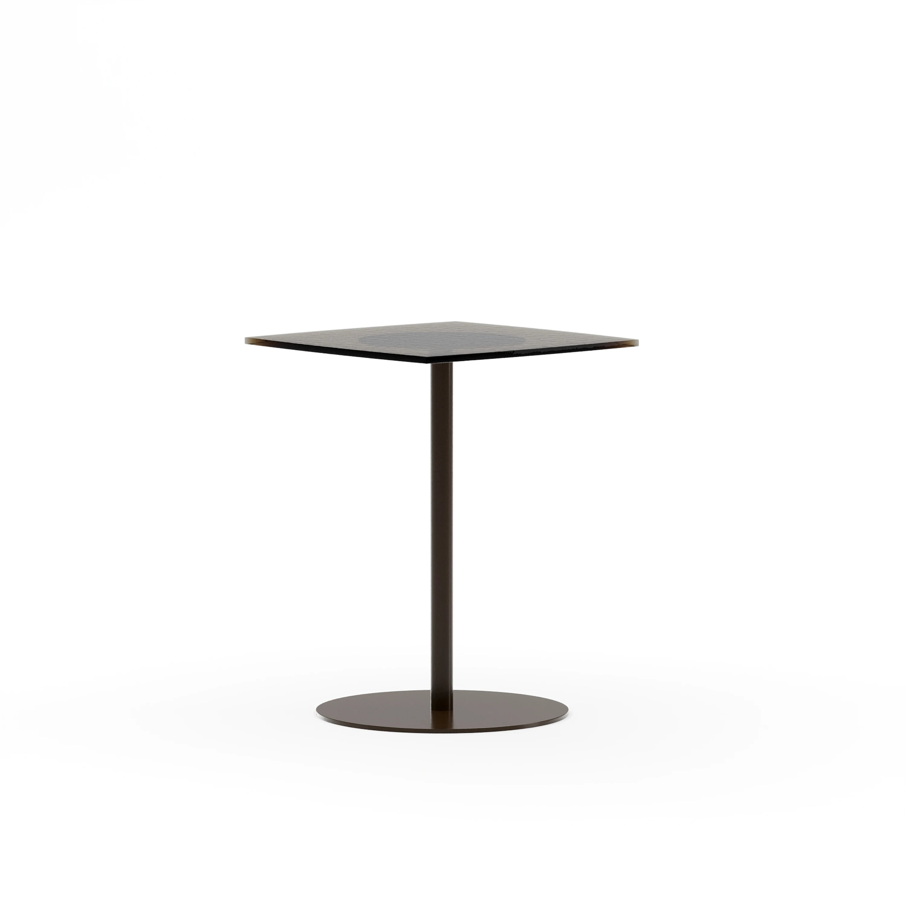 Resurface Bronze Glass Ped Side Table - primary image