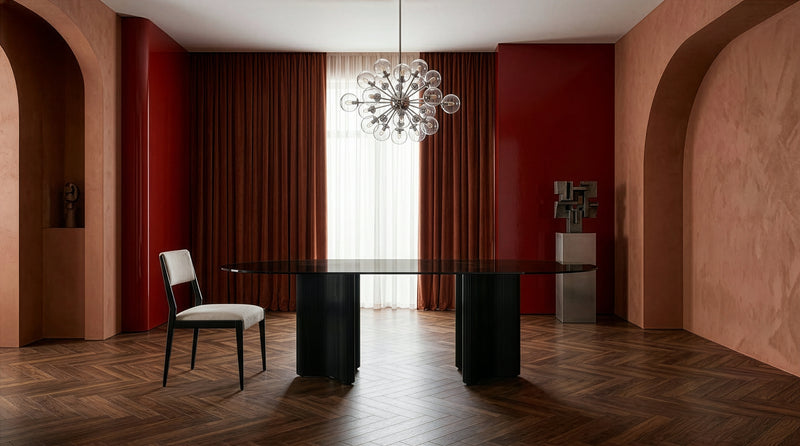 Viola Dining Table Smoked Glass