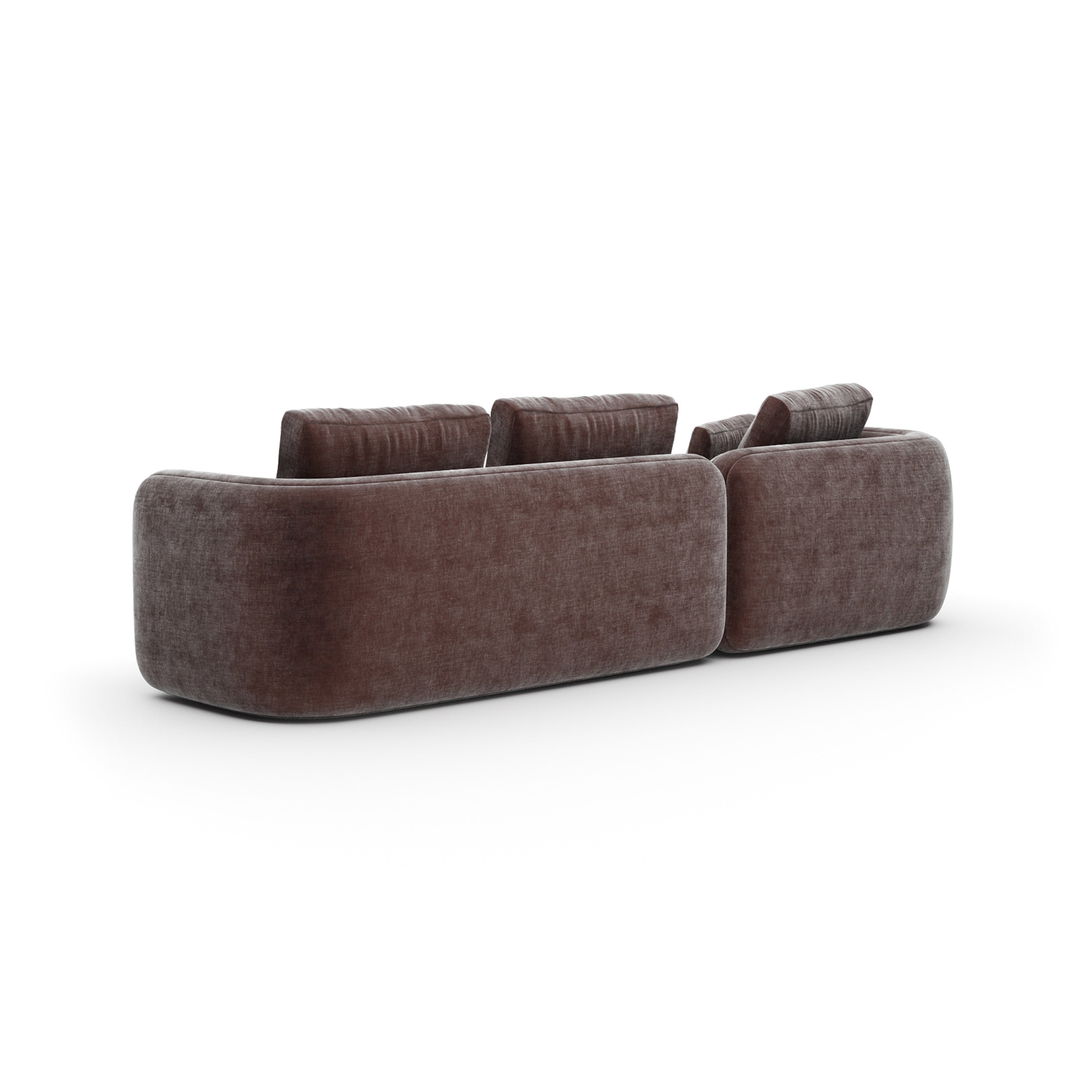 *Overlap Left Chaise Sec Small Dk Taupe - 3rd angle