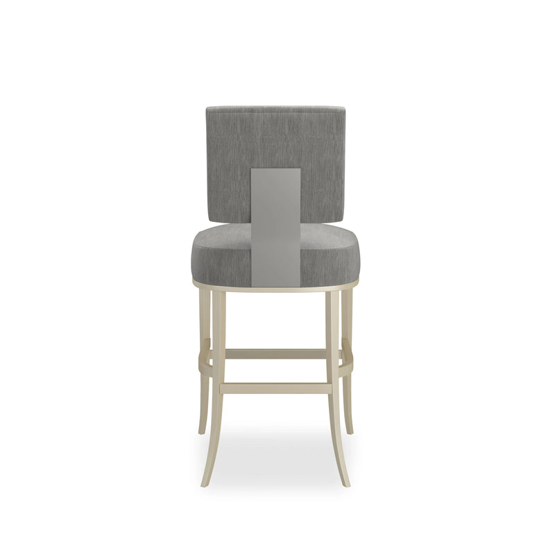 RESERVED SEATING COUNTER STOOL-PEWTER