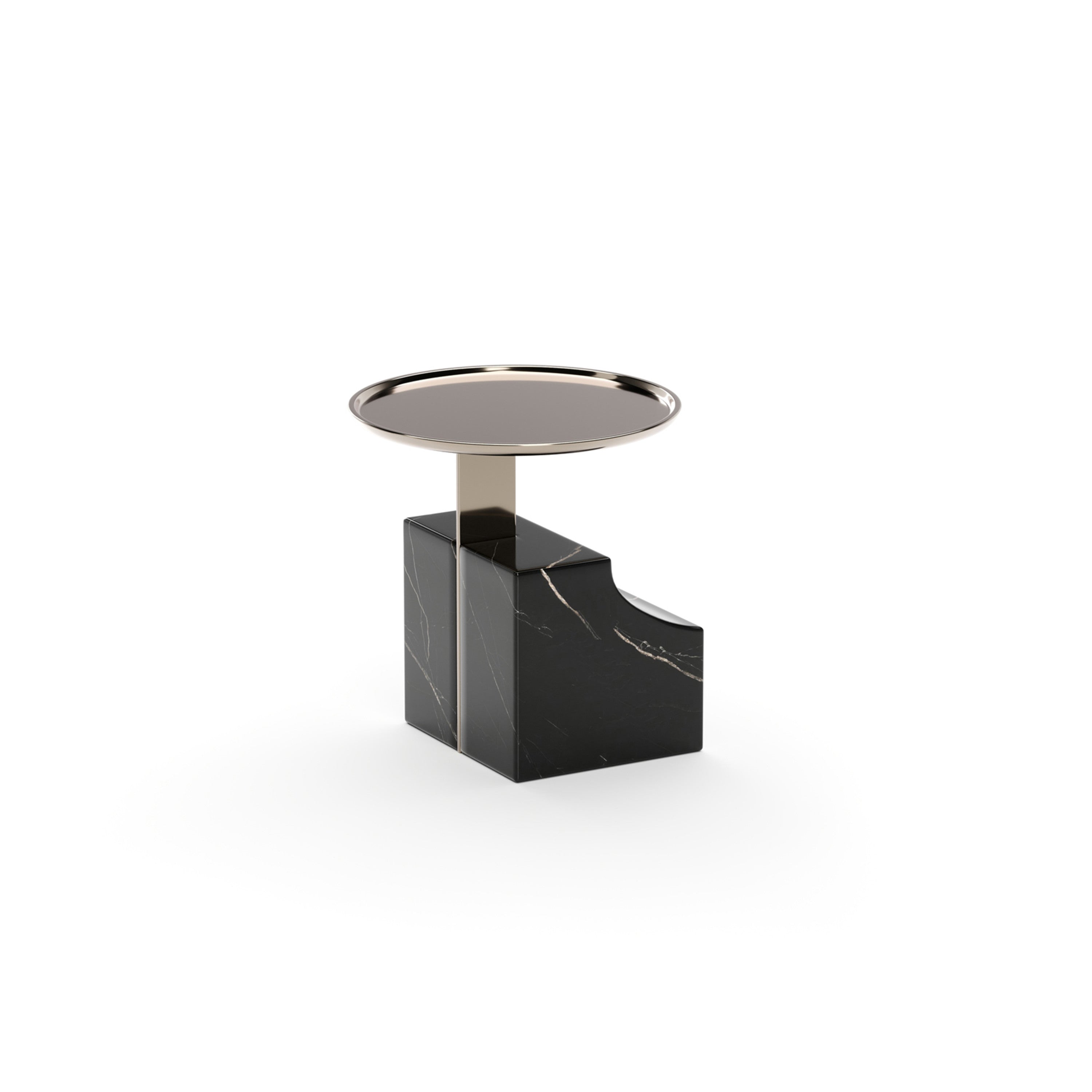 Overlap Sectional Accent Table Dark - 3rd angle