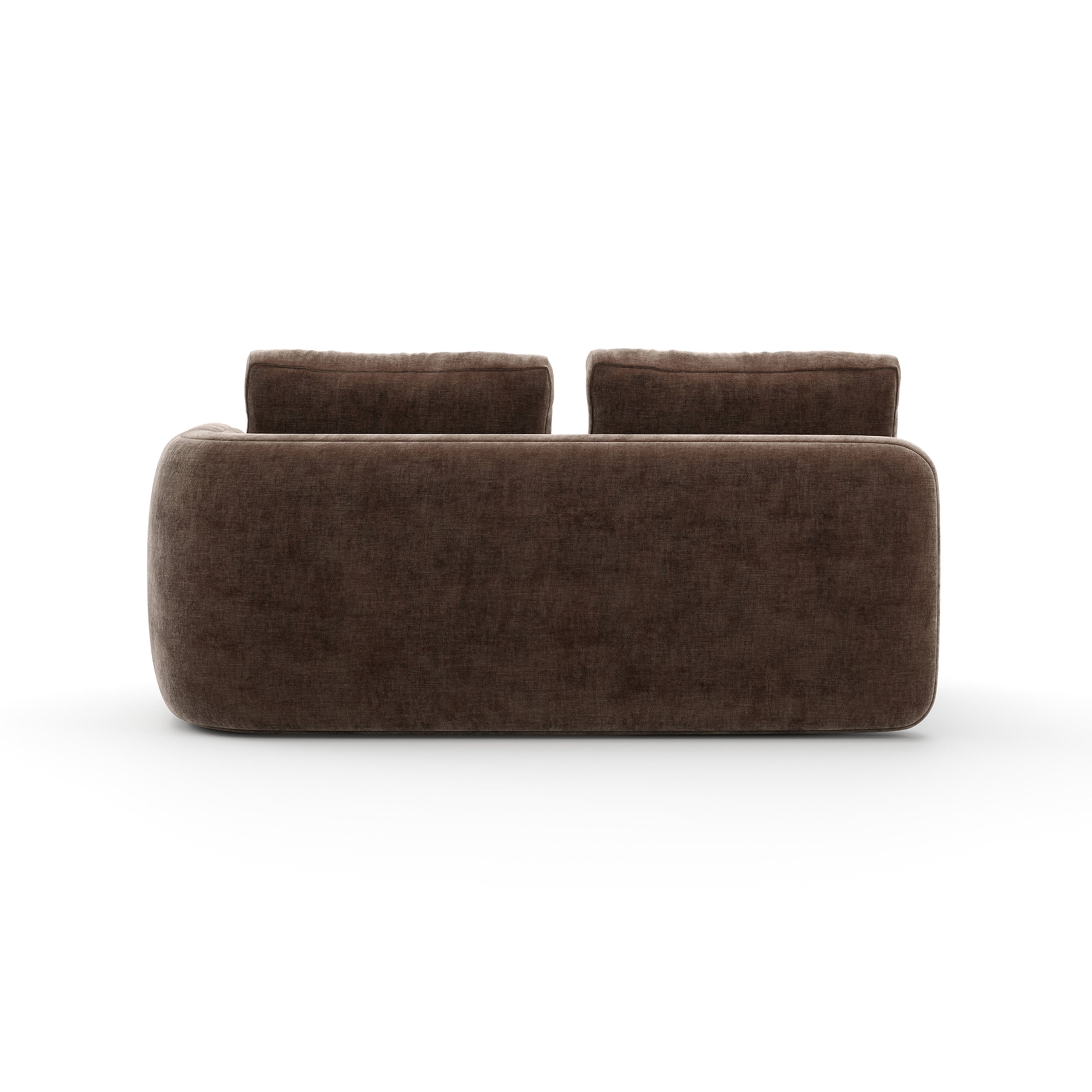 Overlap Raf Loveseat Dark Taupe - 3rd angle