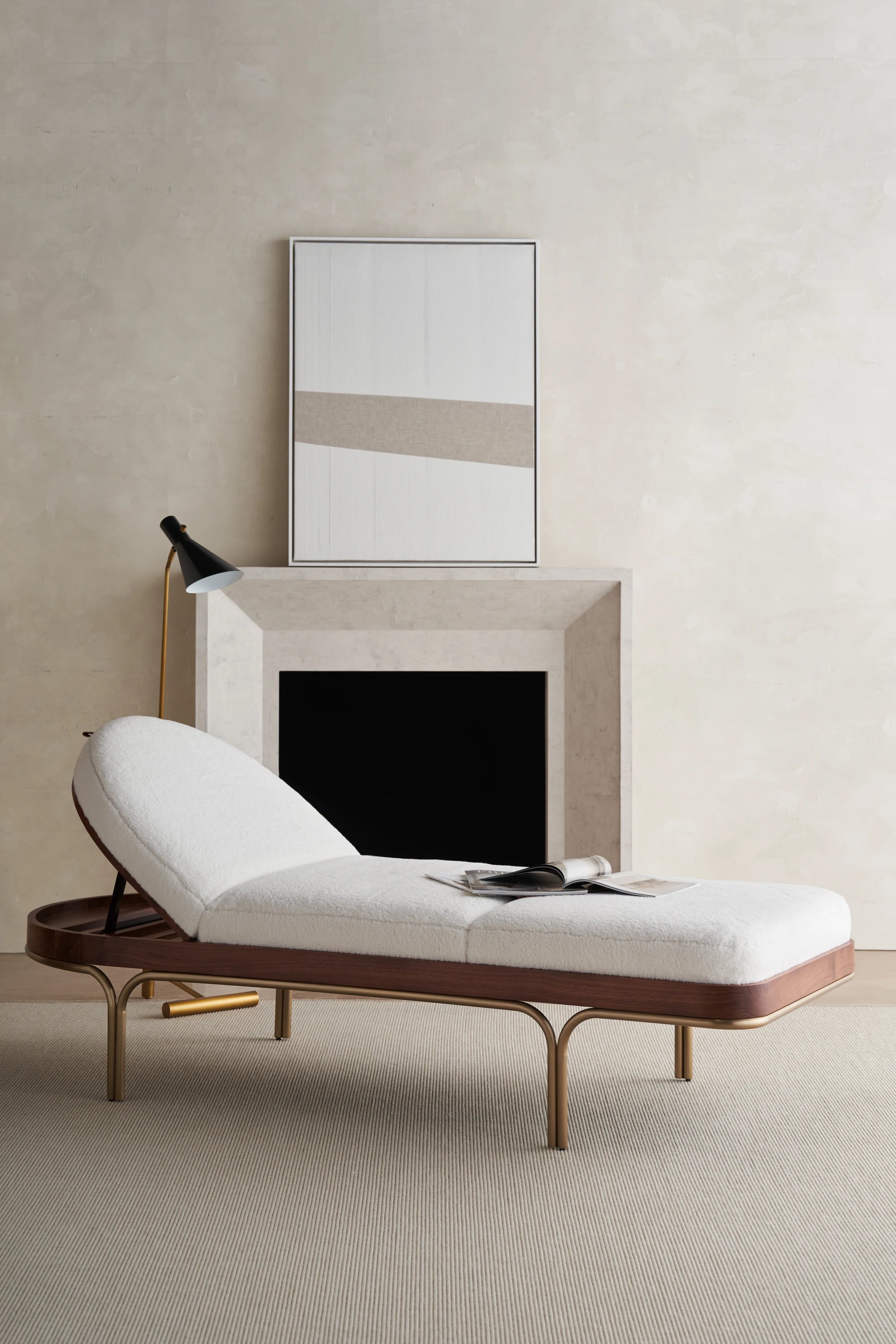 Rhythm Chaise in room - angle 3.0