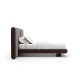 Overlap Uph 2 Pnl Qn Bed Hb Dk Taupe - 2nd angle