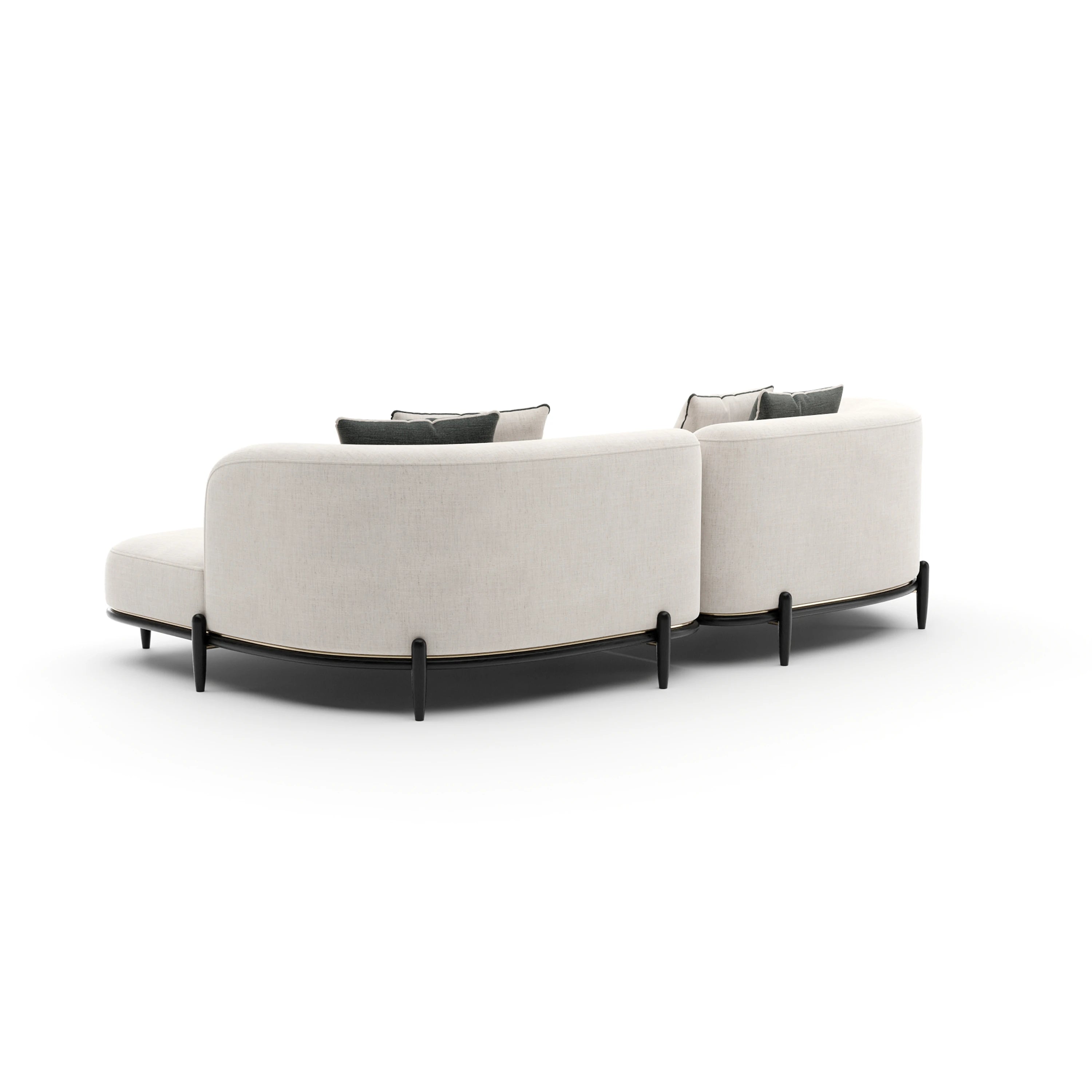 Madera Raf Small Chaise Sectional - 3rd angle