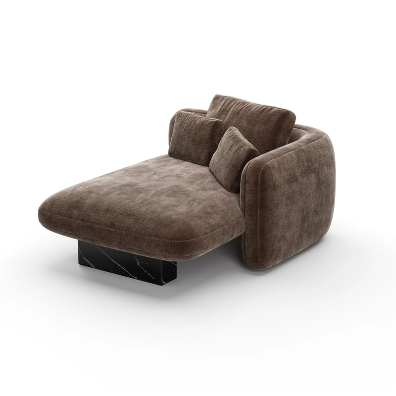 Overlap Raf Chaise Dark Taupe