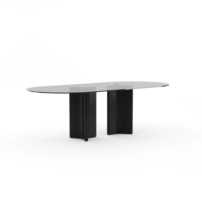 Viola Dining Table Smoked Glass