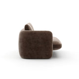 Overlap Laf Loveseat Dark Taupe - 2nd angle