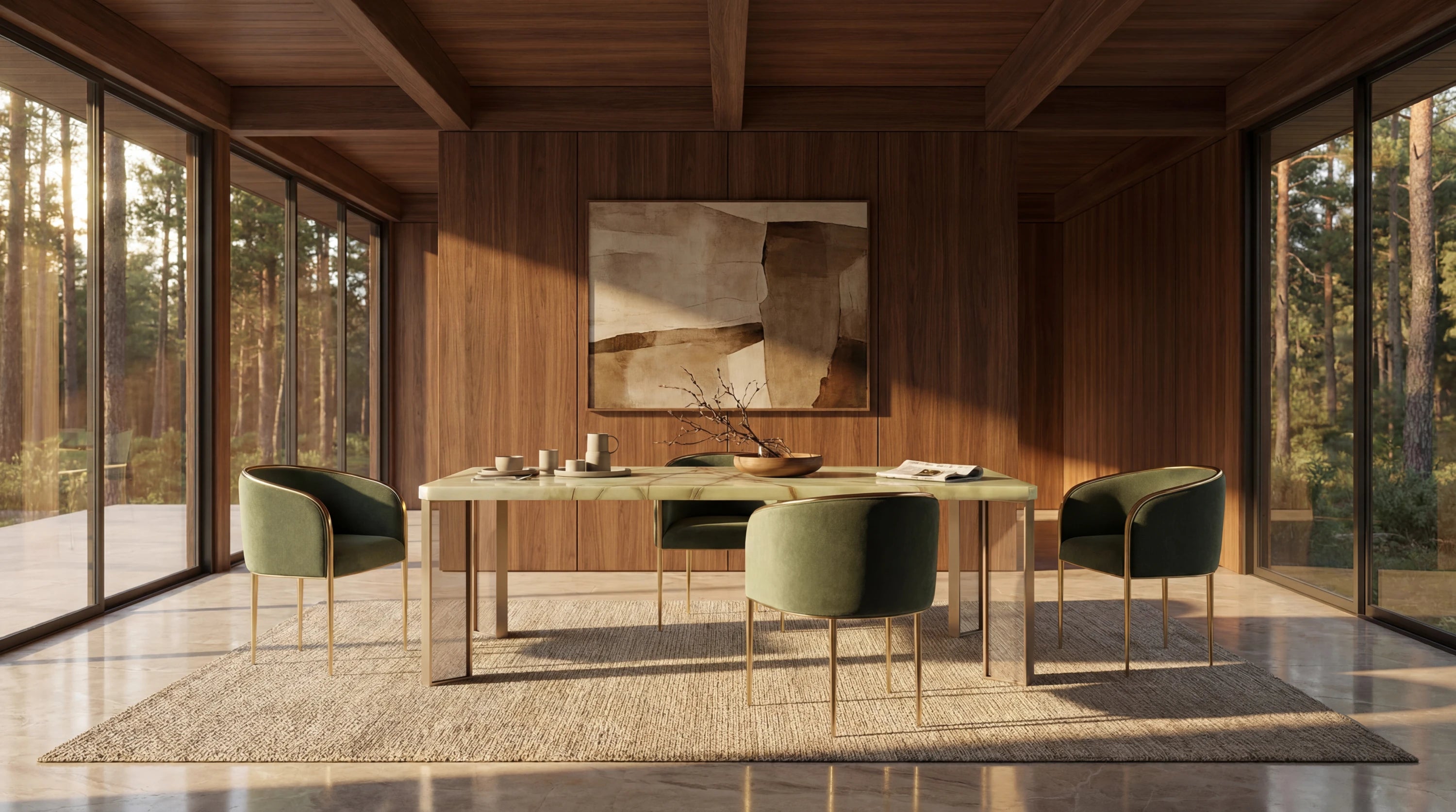 The Naturalist Dining Table in room - angle 5.0