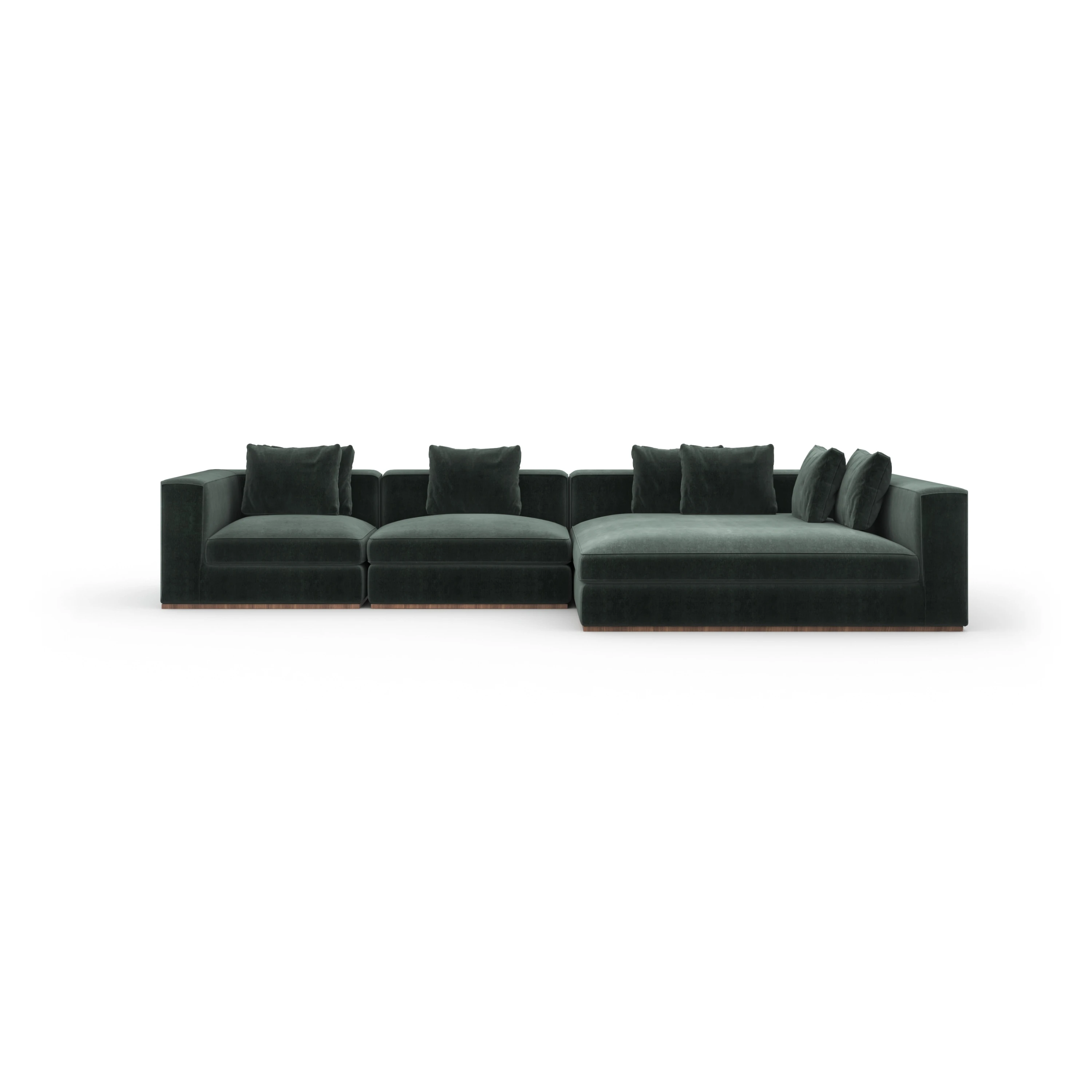 Bello 3Pc Raf Small Chaise Sectional - primary image sku=UPH-024-SEC11-A