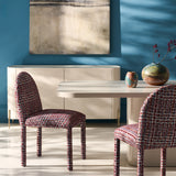Atom Dining Table - Latte in room - angle 5.0