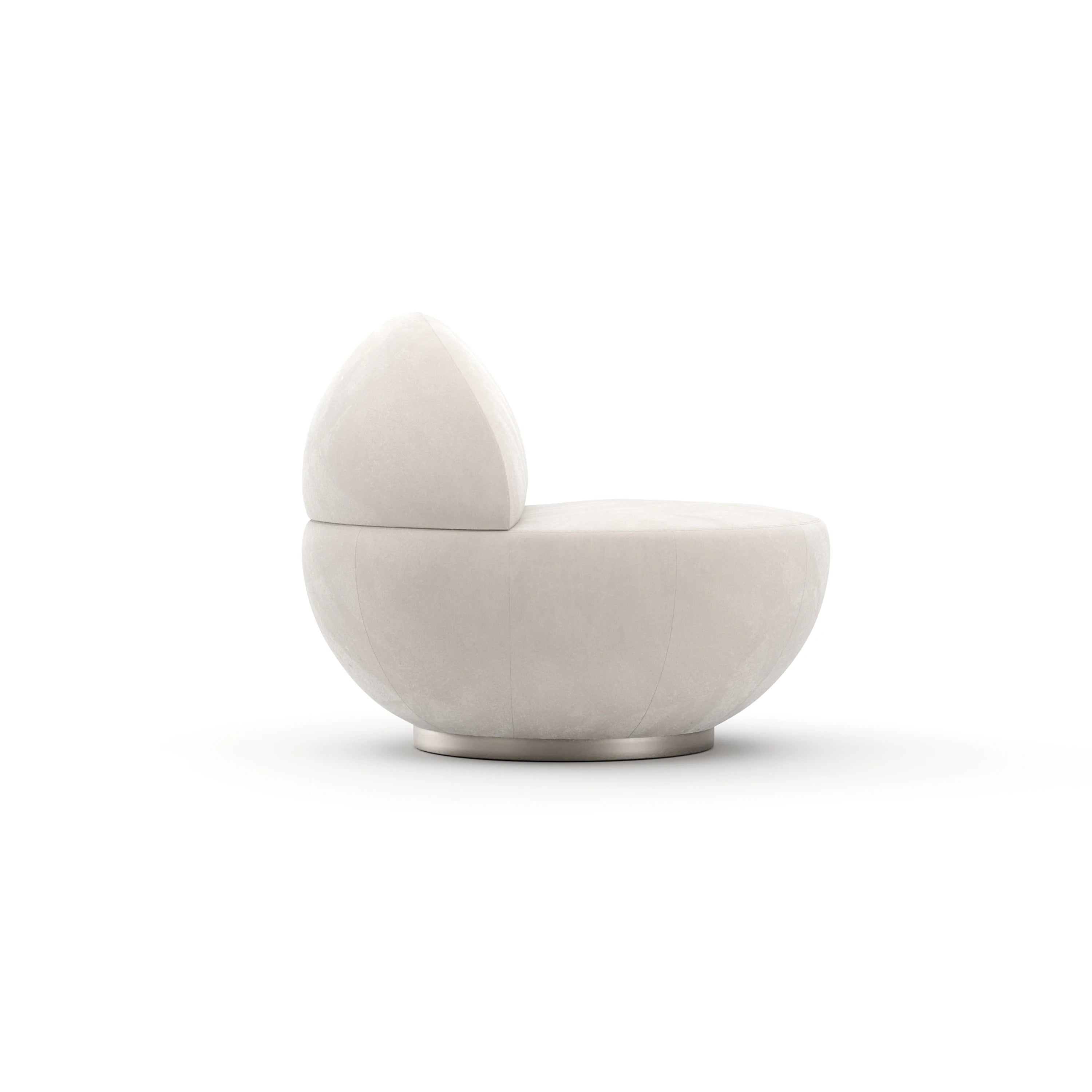 Jagger Swivel Chair - Ivory - 2nd angle
