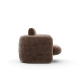 Overlap Chair Dark Taupe - 2nd angle