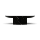 Overlap Round Cocktail Table Dark - 2nd angle