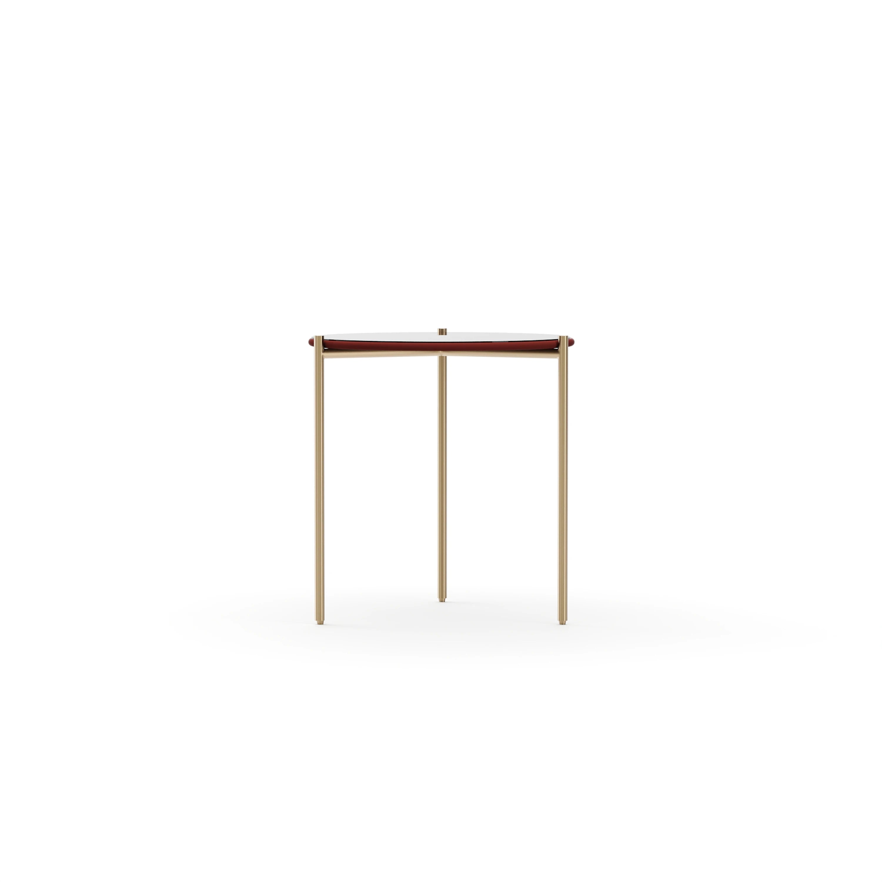 Demli Rouge Glass Side Table - primary image sku=CLA-426-4122