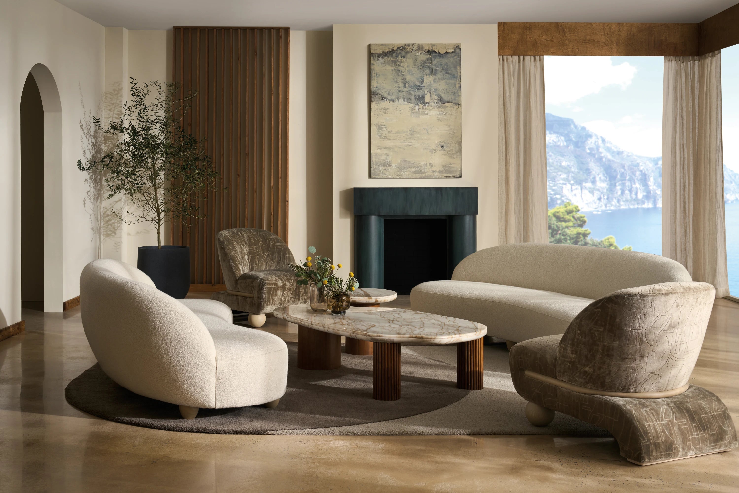 90 Tulum Sofa in room - angle 1
