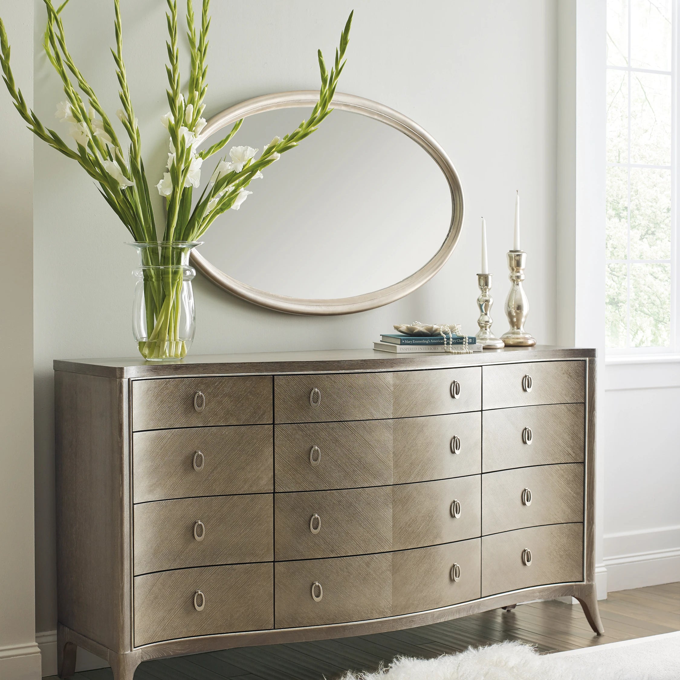 Double Dresser in room - angle 1
