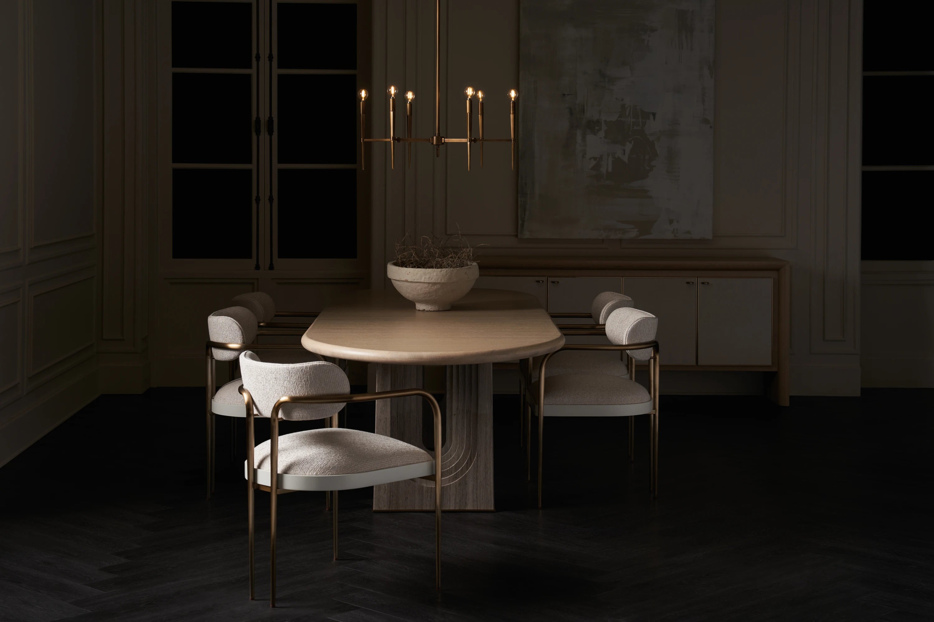 Emphasis Dining Table in room - angle 3.0