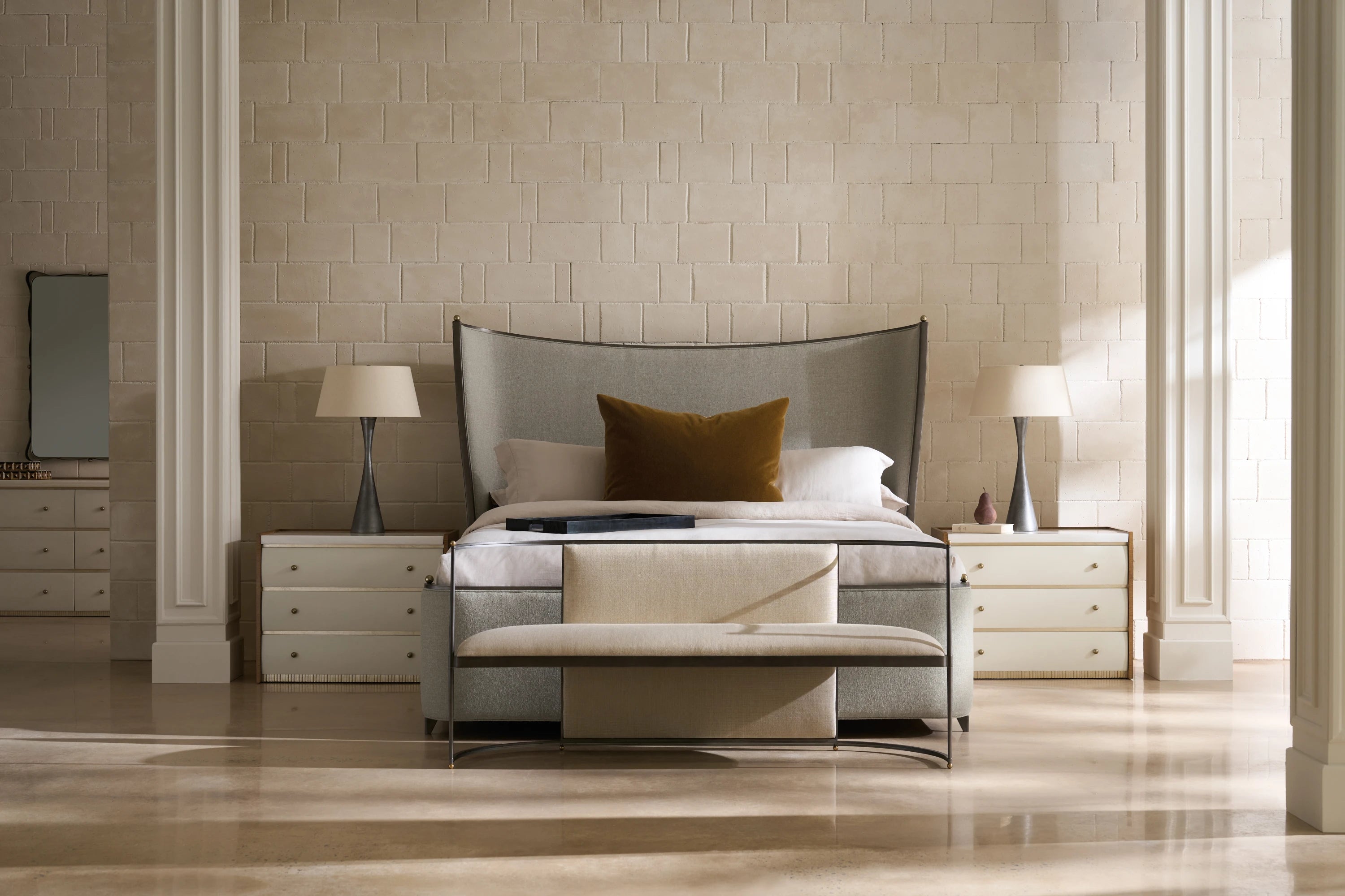 Avignon Nightstand in room - angle 1