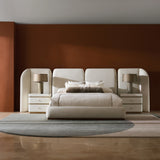 Malta Upholstered King Bed in room - angle 5.0