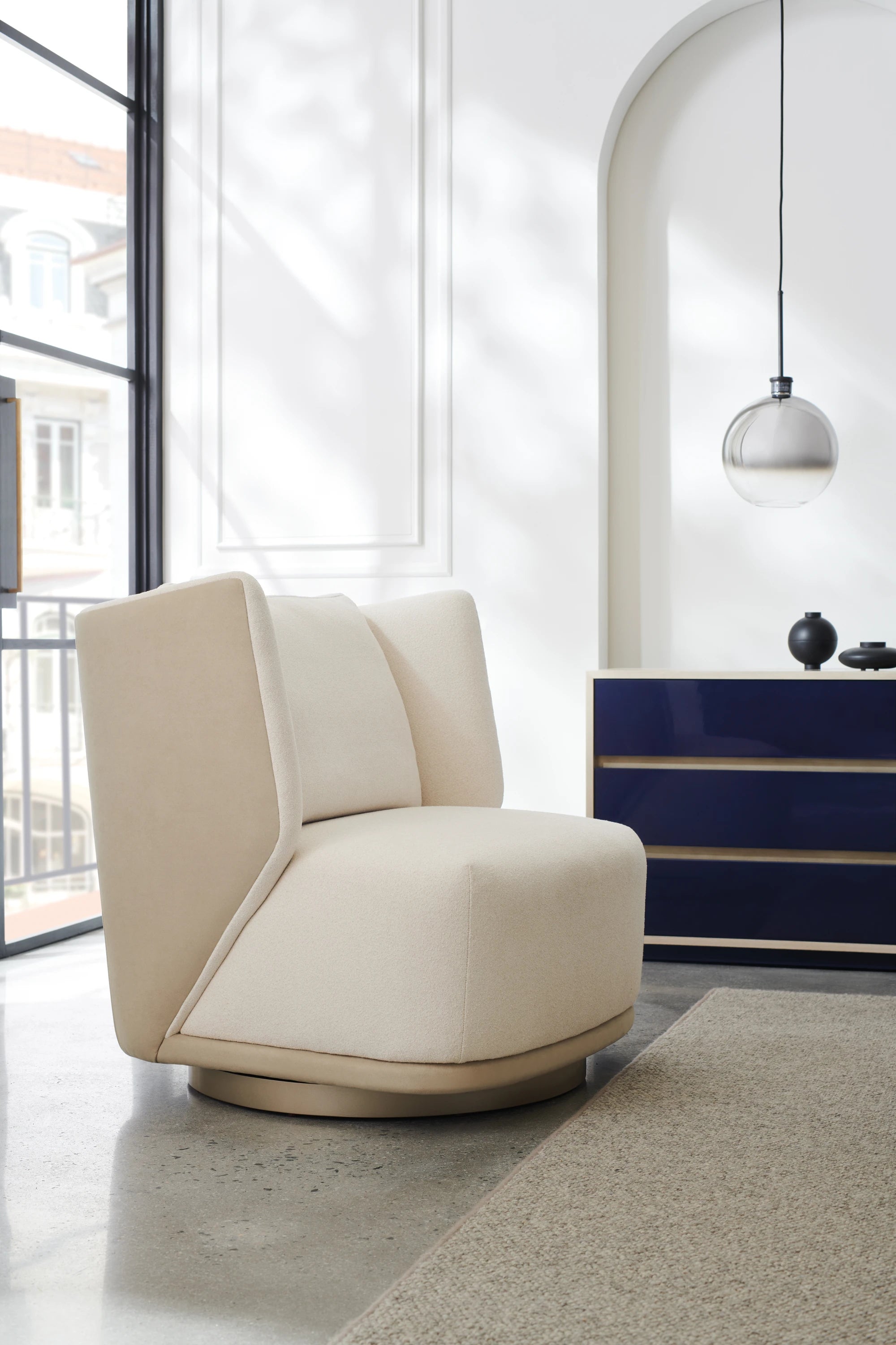 Seville Swivel Chair in room - angle 1