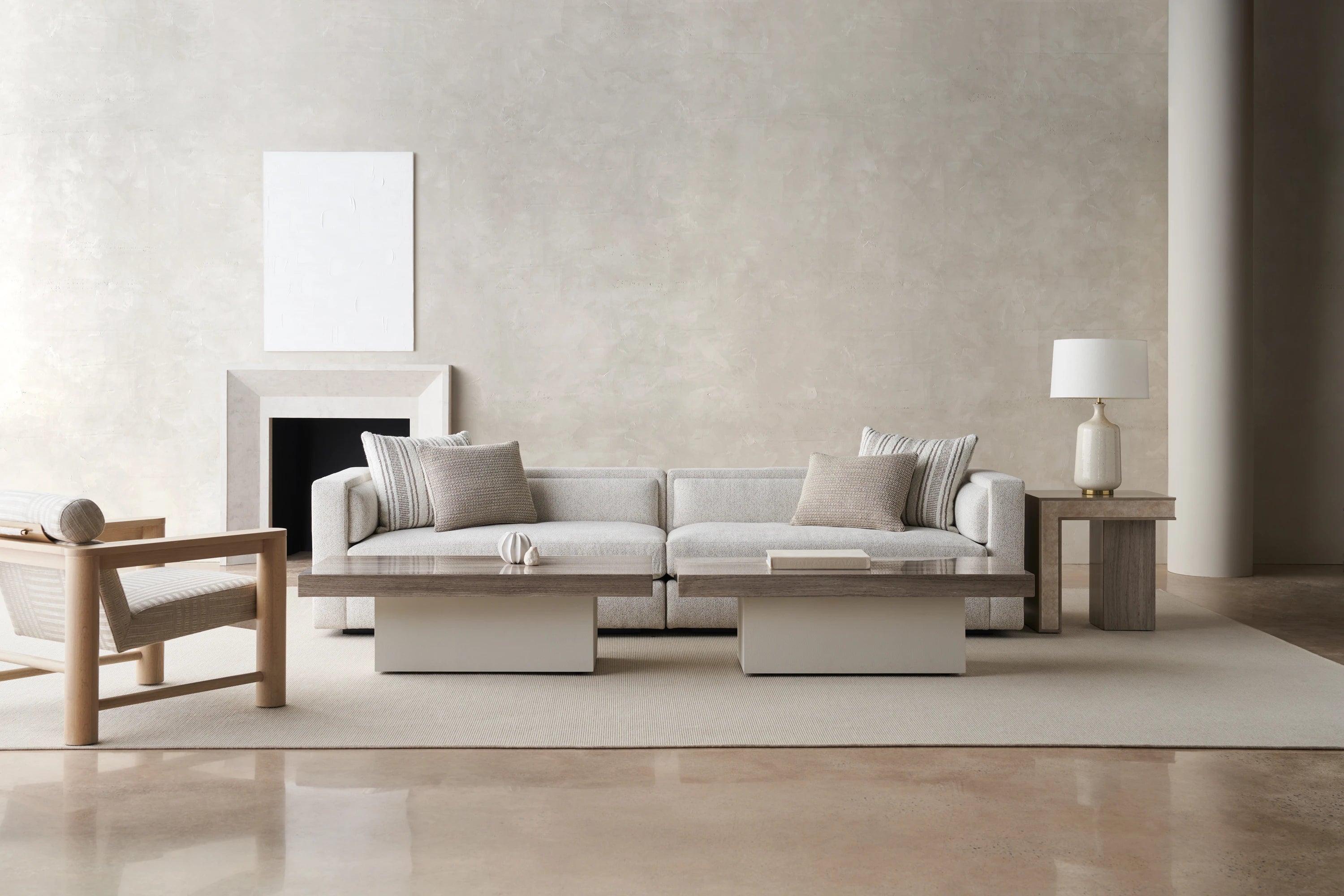 Unity Right Arm Loveseat in room - angle 1