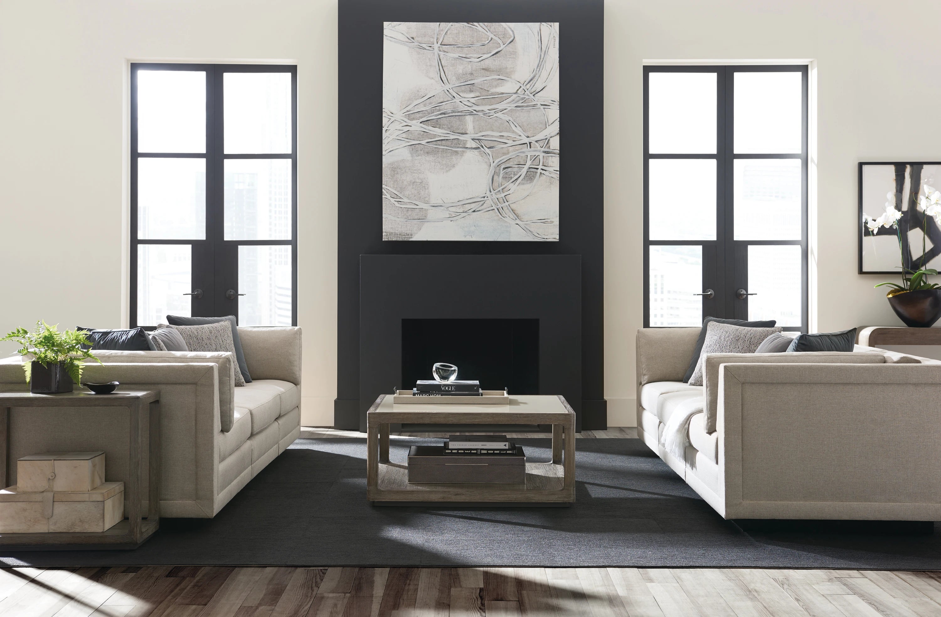Fusion 3 Pc Sectional Sofa in room - angle 1