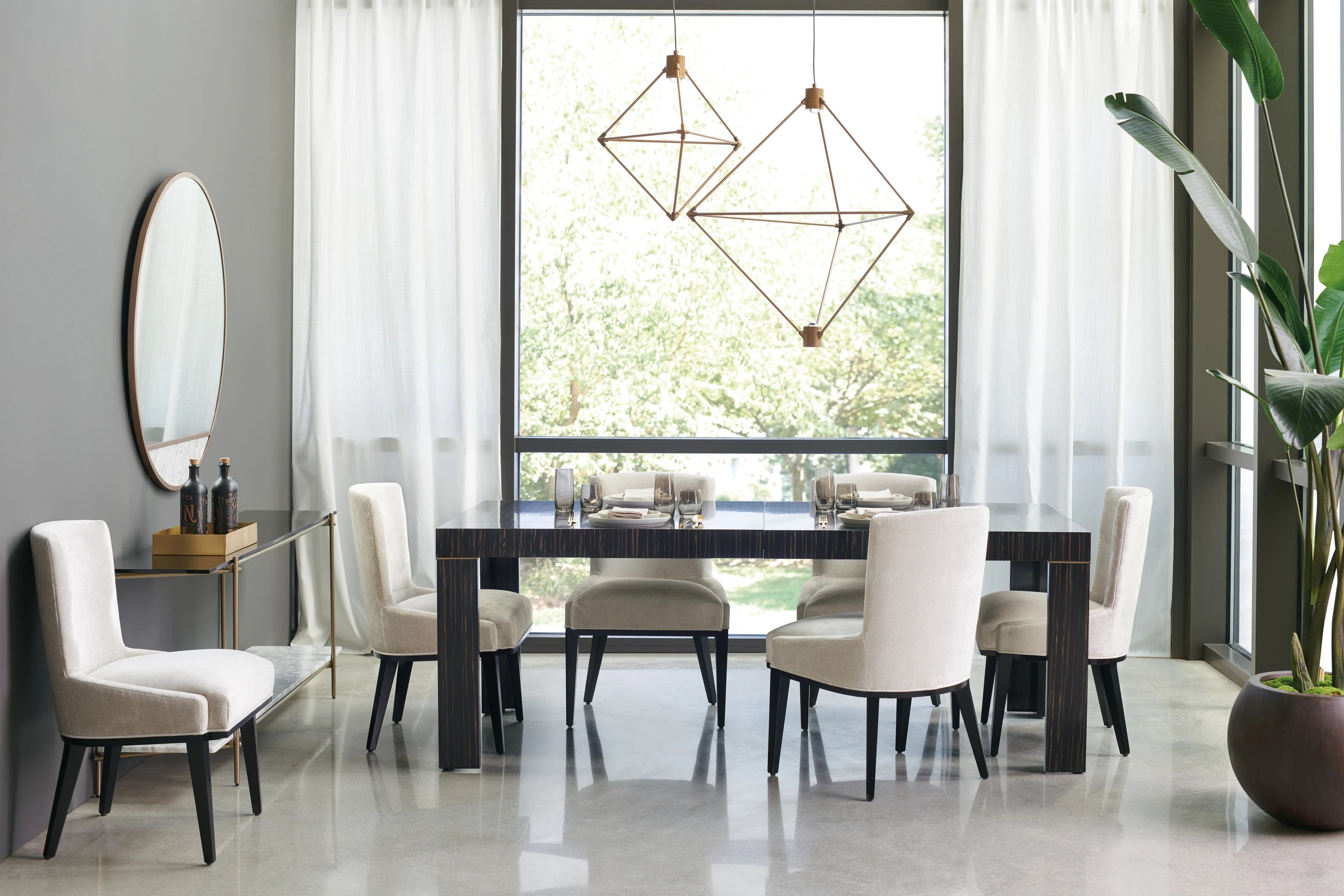 Edge Dining Table in room - angle 1