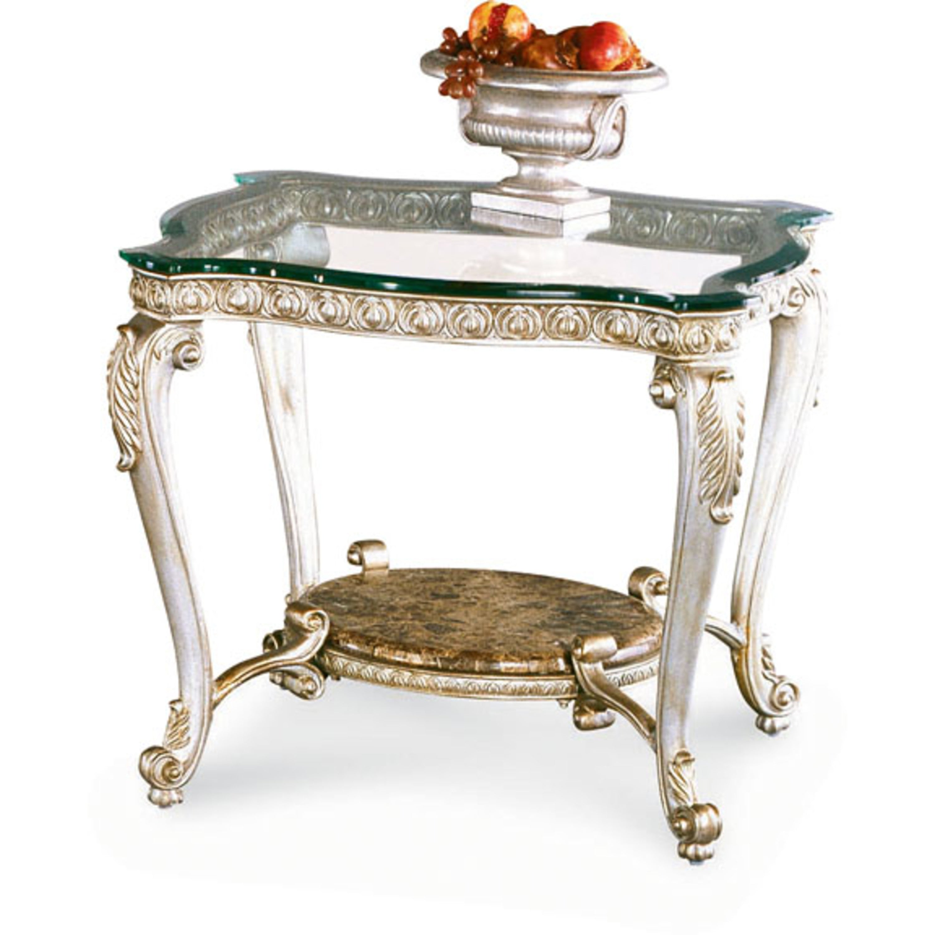 Regency-Rect End Glass Top - angle 2.0